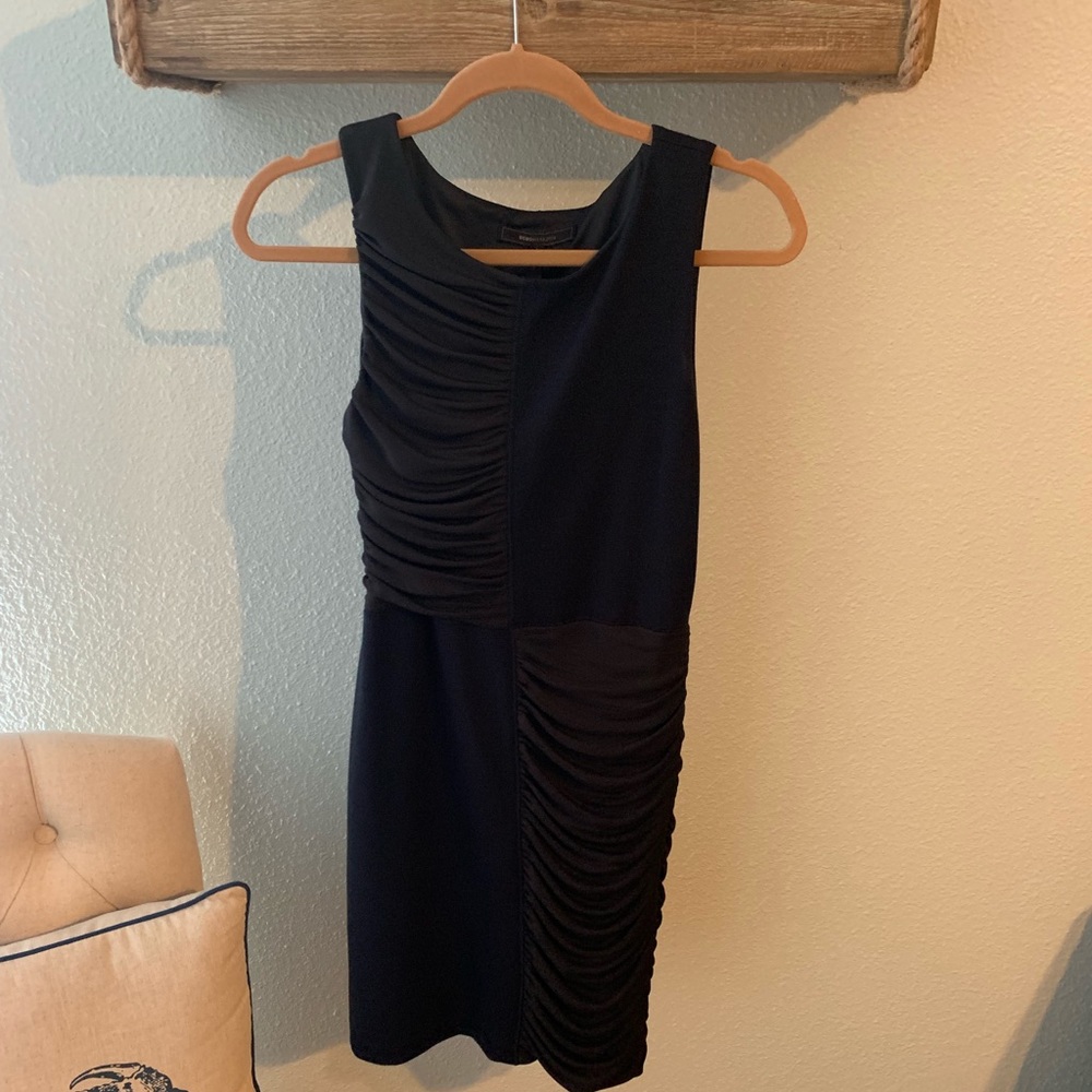 BCBGMAXAZRIA Navy Color Block Dress